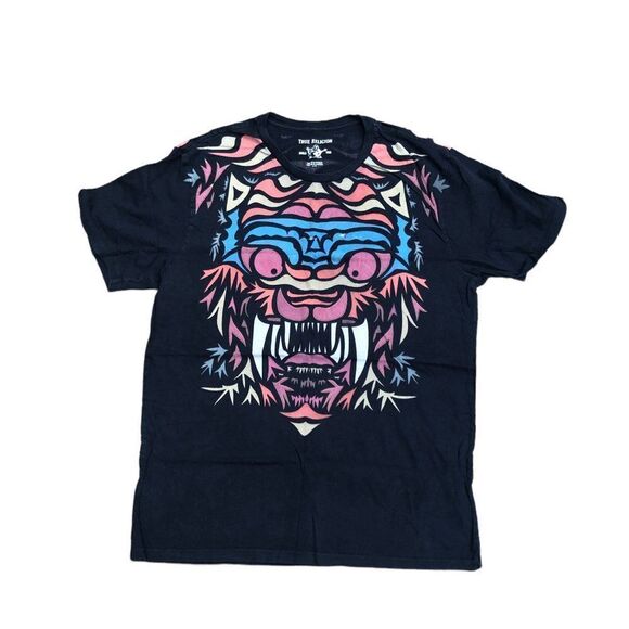 TRUE Religion T Shirt Dragon Fashion Black Large - Picture 4 of 8